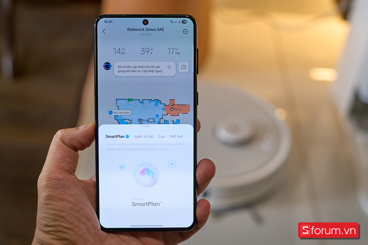 Giao diện mới của app Roborock giúp trải nghiệm sử dụng robot thêm tiện lợi và hấp dẫn hơn về mặt thị giác