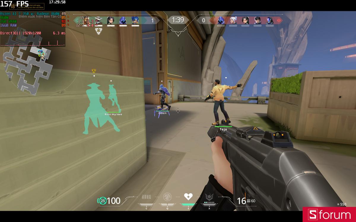 Hiệu năng chơi game trên Omnibook 5