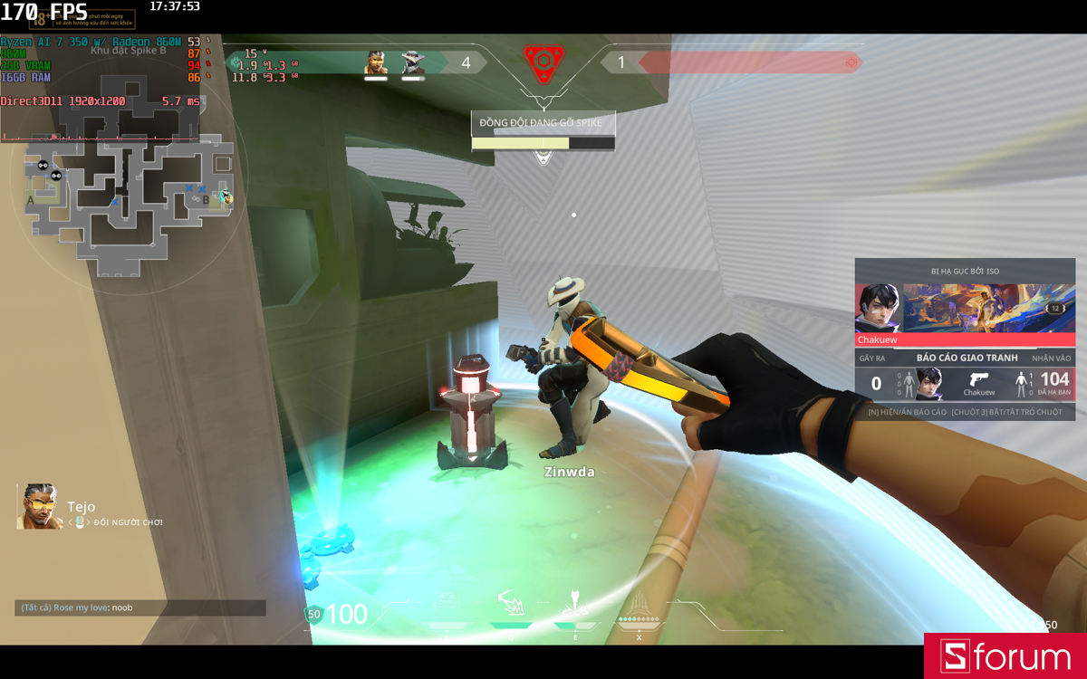 Hiệu năng chơi game trên Omnibook 5