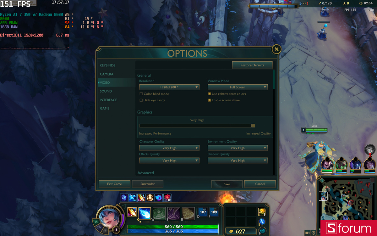 Hiệu năng chơi game trên Omnibook 5