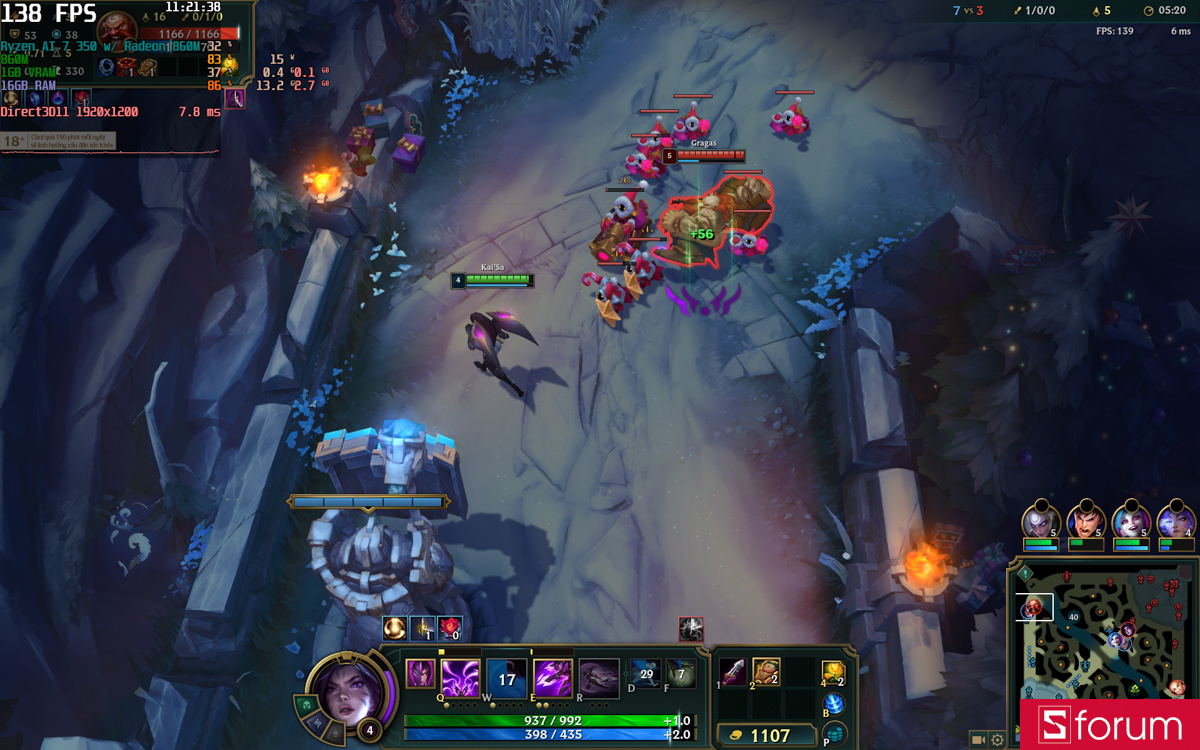 Hiệu năng chơi game trên Omnibook 5