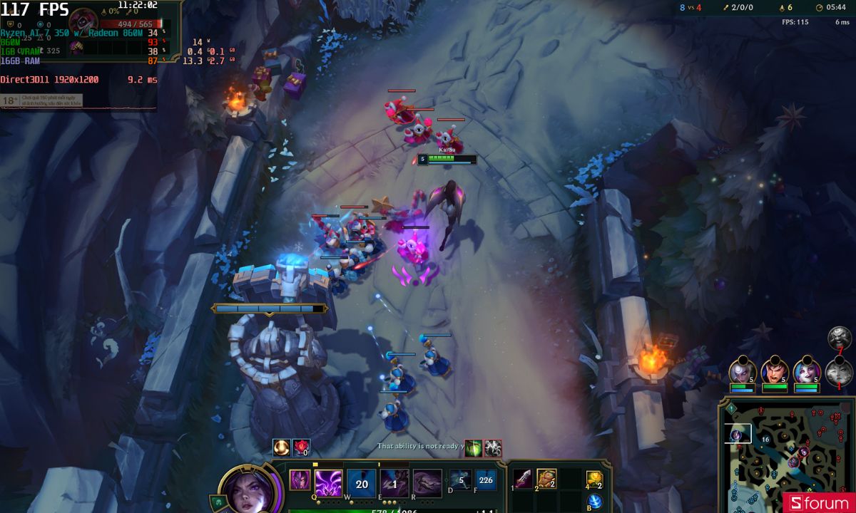 Hiệu năng chơi game thực tế HP OmniBook 5