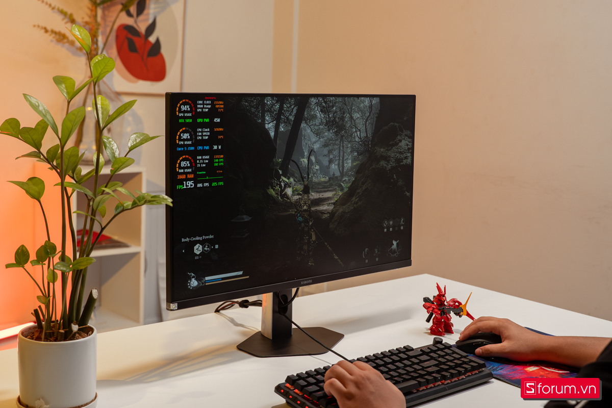 Tần số quét cao giúp hỗ trợ trong việc chơi game