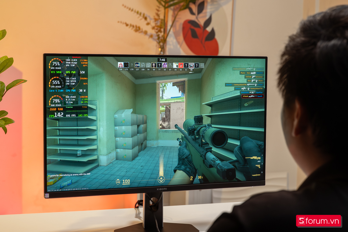 Tần số quét cao giúp hỗ trợ trong việc chơi game