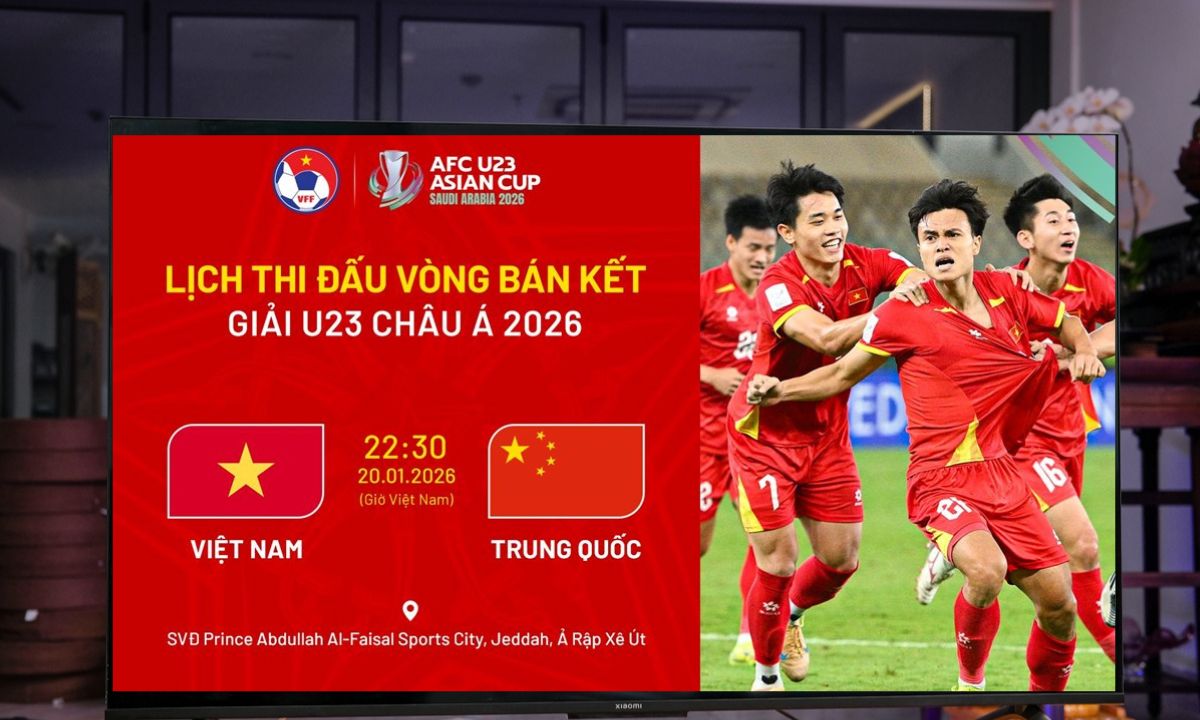 TV 55 inch 4K giá rẻ, xem bóng đá U23 Việt Nam sắc nét tại nhà