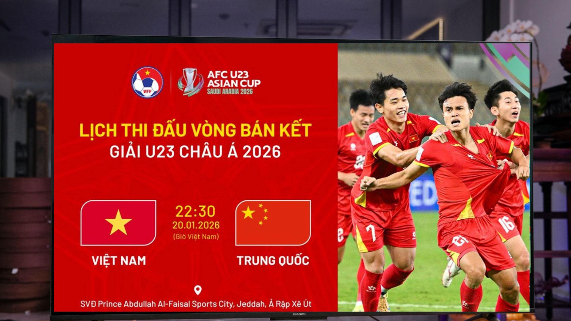 Chỉ từ 7 triệu có ngay TV "khổng lồ" 55 inch 4K xem U23 Việt Nam cực đã, giao lắp ngay 2 giờ!