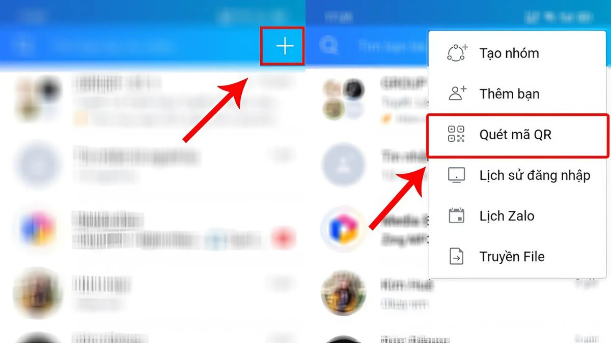 Tạo mã QR tài khoản Zalo và chia sẻ đến bạn bè bước 1