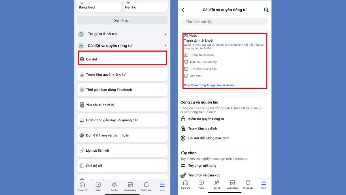 Cách xóa lịch sử tìm kiếm Facebook tự động bước 1