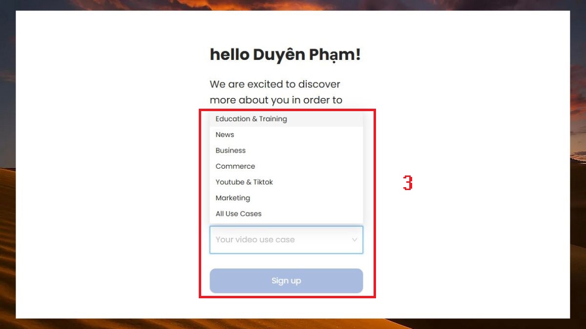 Cách đăng ký tài khoản DeepBrain AI miễn phí bước 3