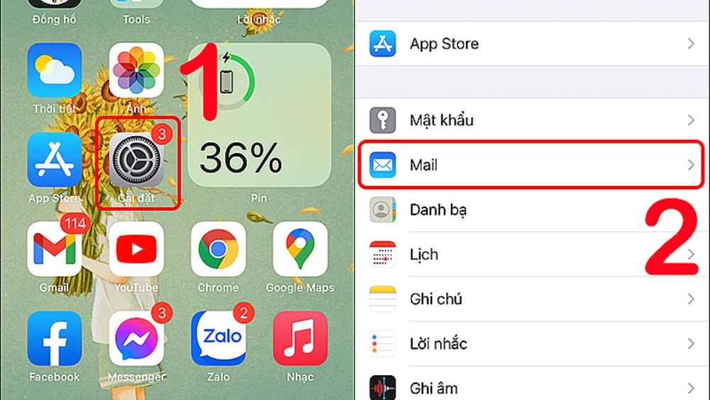 Cách đăng xuất tài khoản Google khỏi điện thoại iPhone, iPad bước 1