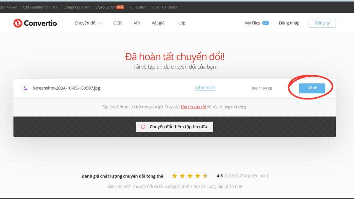 Cách đổi đuôi ảnh bằng các phần mềm trực tuyến bước 4