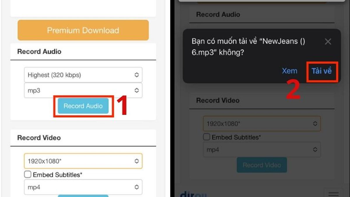 Cách cài nhạc chuông cho Samsung từ Youtube bước 4