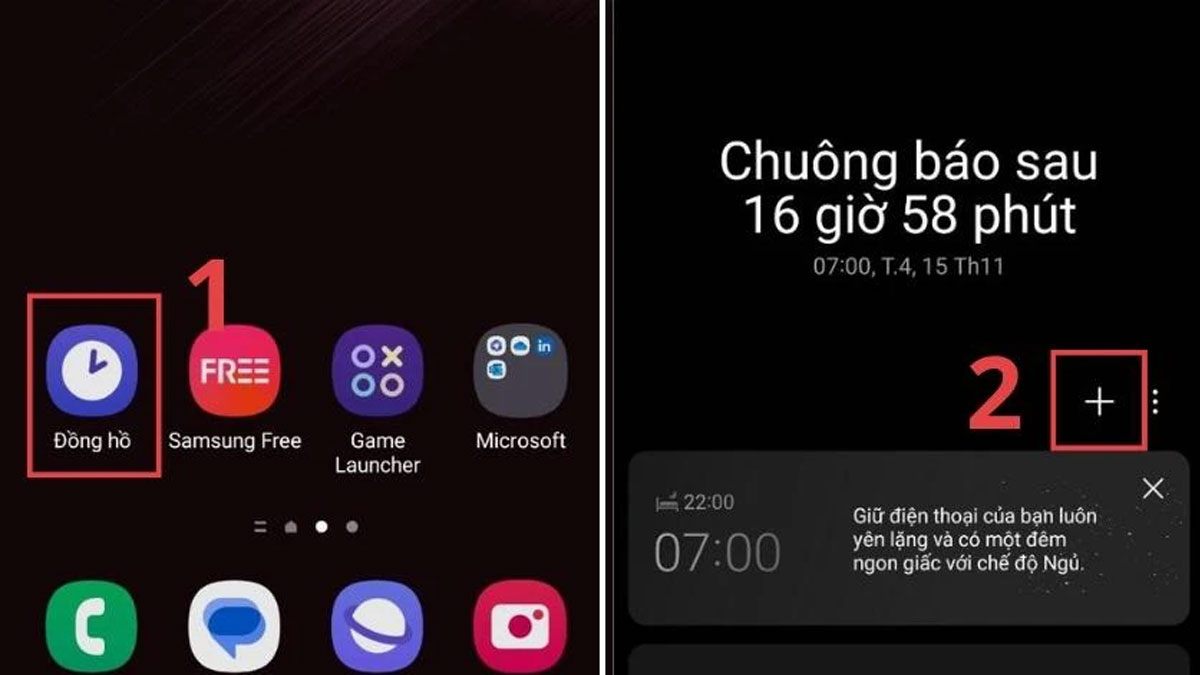 Cách cài nhạc chuông báo thức cho Samsung bước 1