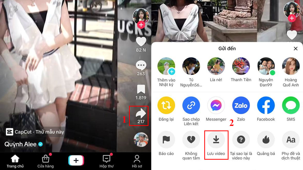 Cách cài nhạc chuông cho Samsung từ Tiktok bước 2