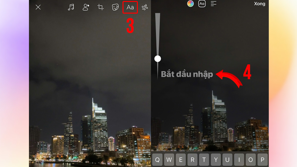 Cách thêm chữ vào ảnh trên iPhone bằng Facebook bước 2