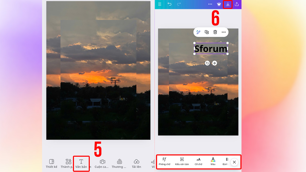Cách chèn chữ vào ảnh trên iPhone bằng phần mềm thứ ba bước 3
