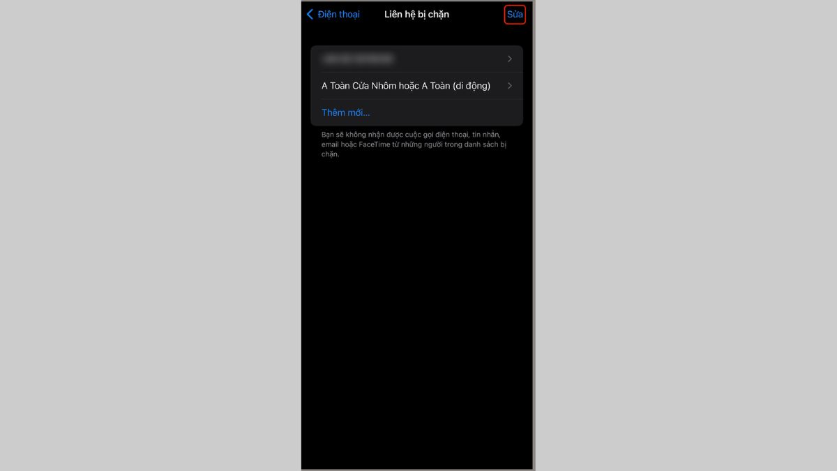 Cách bỏ chặn số máy lạ trên iPhone bước 4