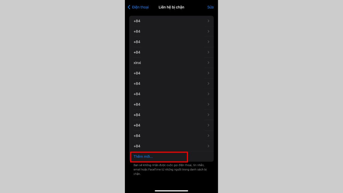 Hướng dẫn cách chặn số lạ bất kỳ trên iPhone từ phần cài đặt bước 4