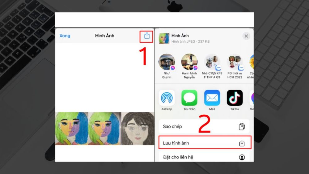 Hướng dẫn cách ghép ảnh trên iPhone - bước 3