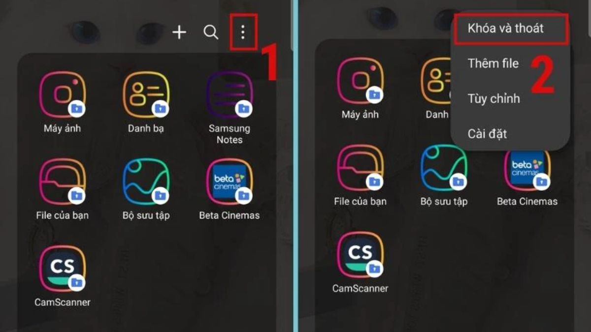 Cách khóa ứng dụng trên Samsung bằng thư mục bảo mật bước 6
