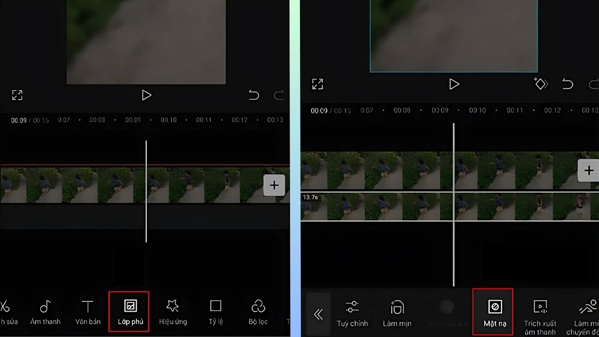 Cách làm mờ chữ trong video Capcut trên điện thoại bước 4