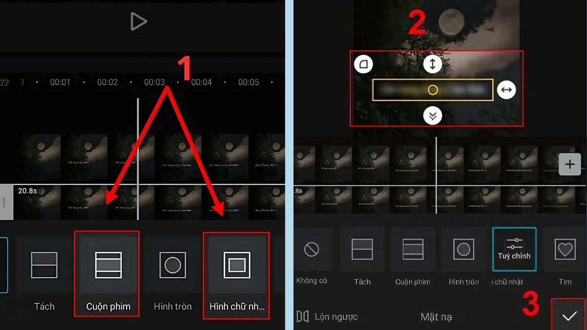 Cách làm mờ chữ trong video Capcut trên điện thoại bước 5