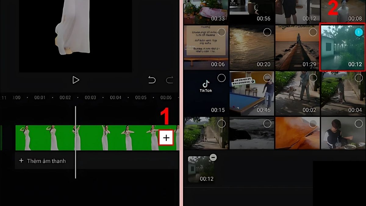 Cách làm mờ phông nền video trên CapCut bước 2