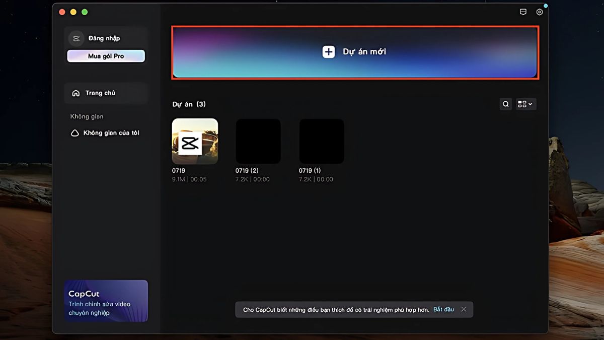 Cách làm mờ toàn bộ video trên CapCut PC bước 1