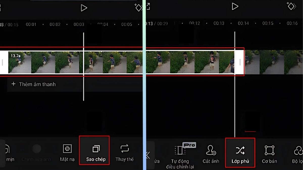 Cách làm mờ chữ trong video Capcut trên điện thoại bước 1