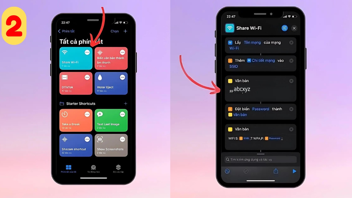 Cách tạo mã QR WiFi trên iPhone bước 2