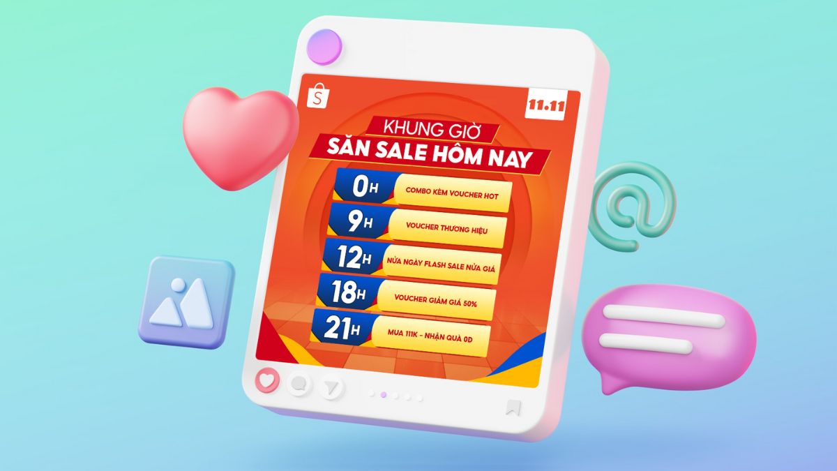 Thời điểm Shopee diễn ra chương trình sale