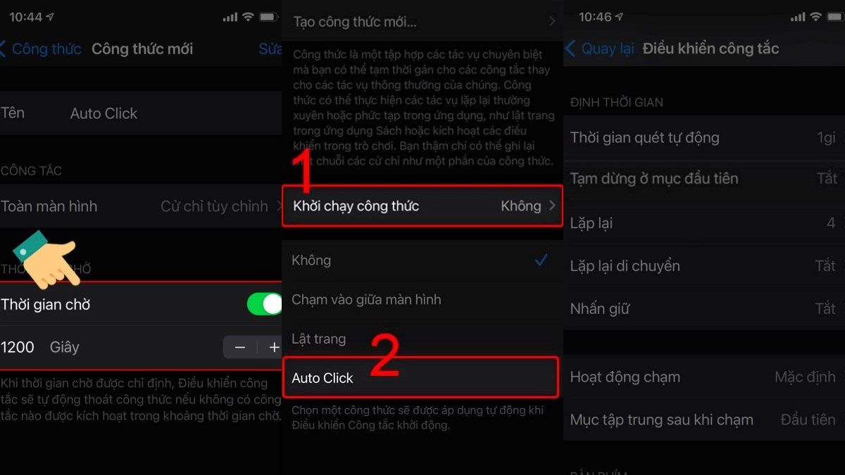 Cách săn sale Shopee bằng Auto Click trên iPhone bước 3