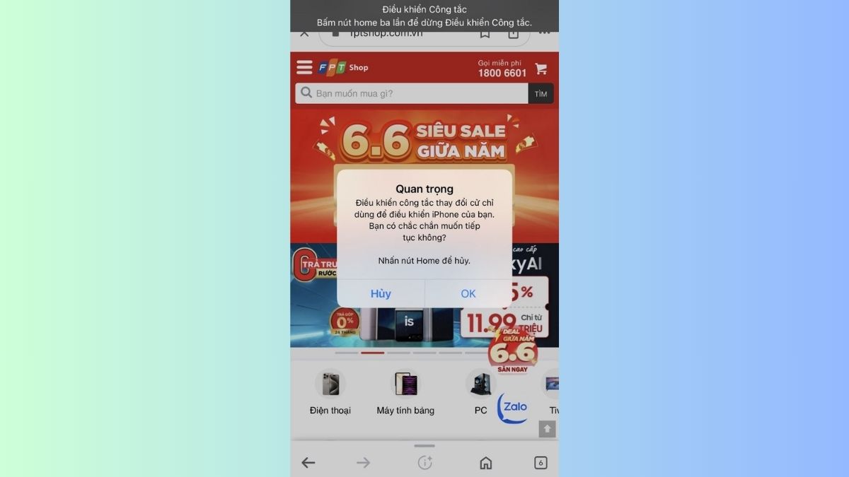 Cách săn sale Shopee bằng Auto Click trên iPhone bước 5