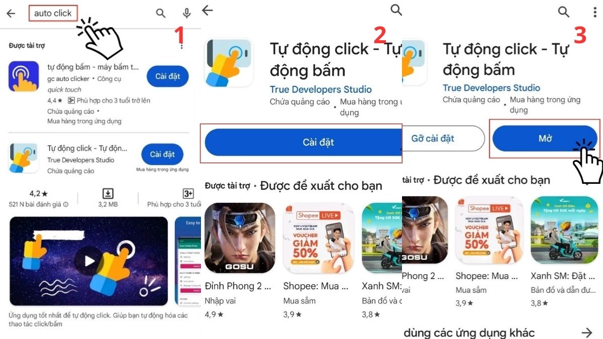 Cách săn sale Shopee bằng Auto Click trên Android