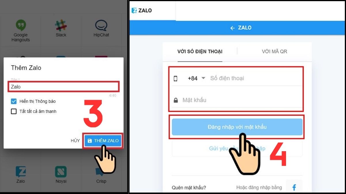 Cách tạo tài khoản Zalo thứ 2 trên máy tính bằng All-in-One Messenger bước 3