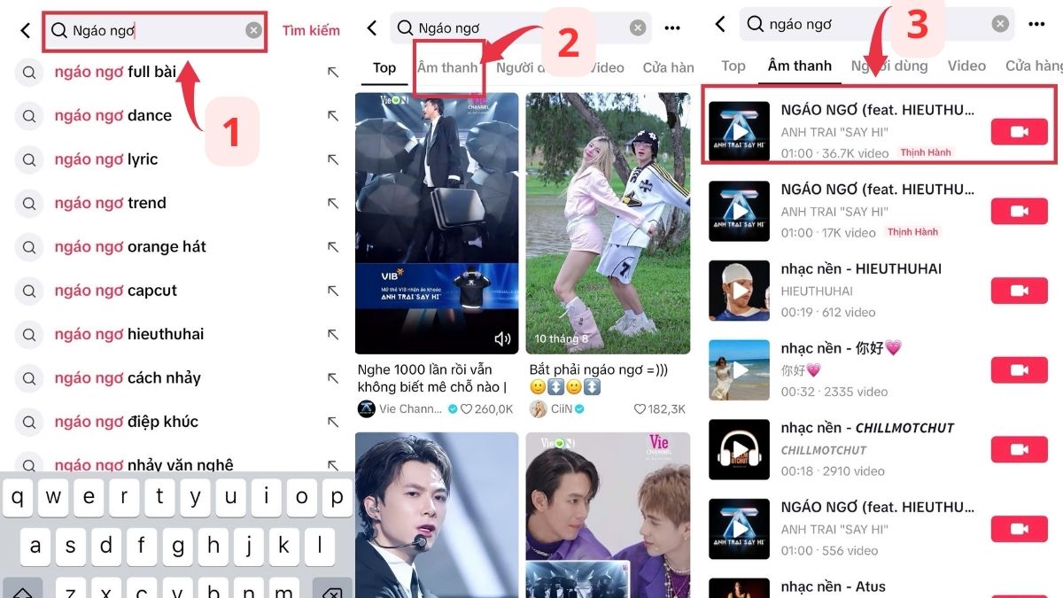 Cách chèn nhạc từ TikTok vào CapCut bước 1