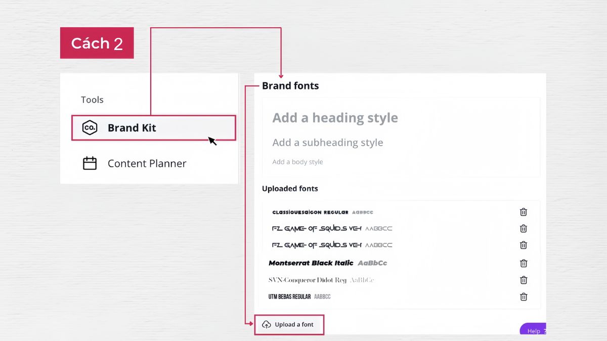 Khắc phục Canva bị lỗi font