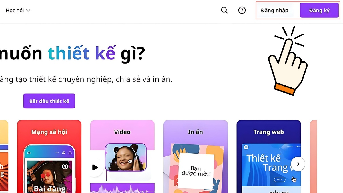 Chuyển WEBP sang JPG qua phần mềm Canva bước 1