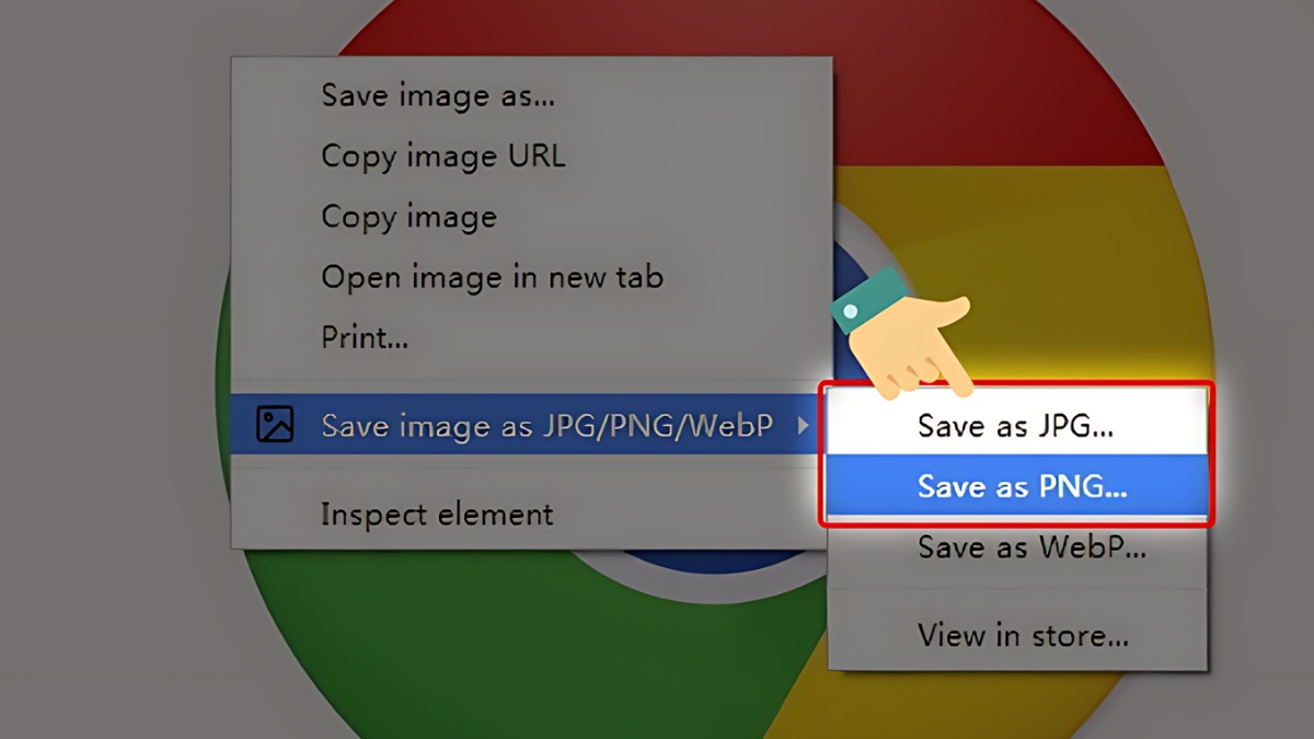 Chuyển WEBP sang JPG bằng tiện ích Save image as Type bước 3