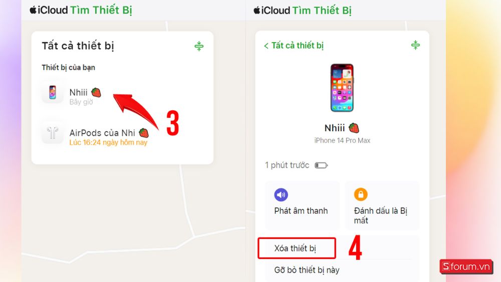 Hướng dẫn cách khôi phục cài đặt gốc trên iPhone bằng iCloud bước 3