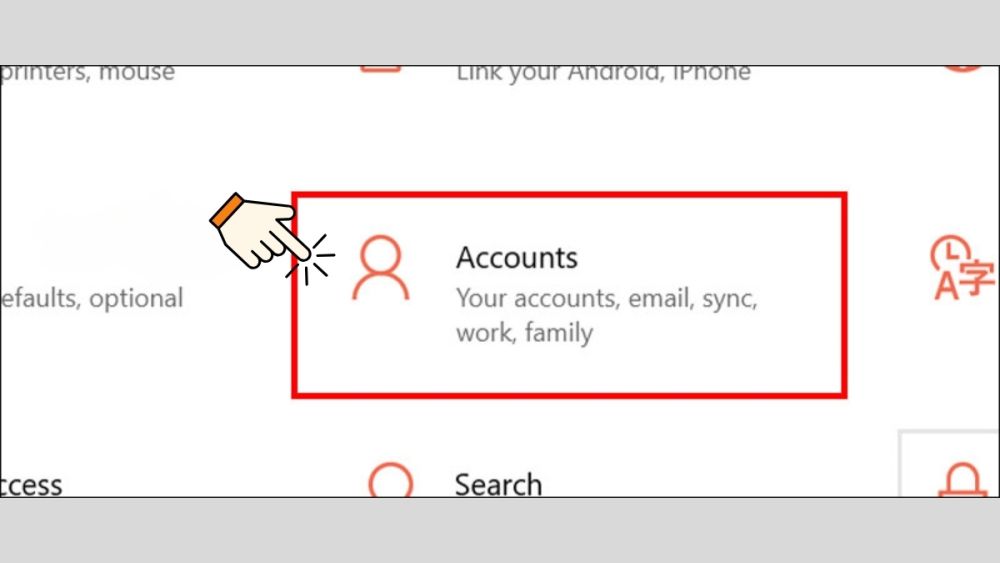 Cách dọn dẹp ổ C xóa tài khoản Windows bước 1