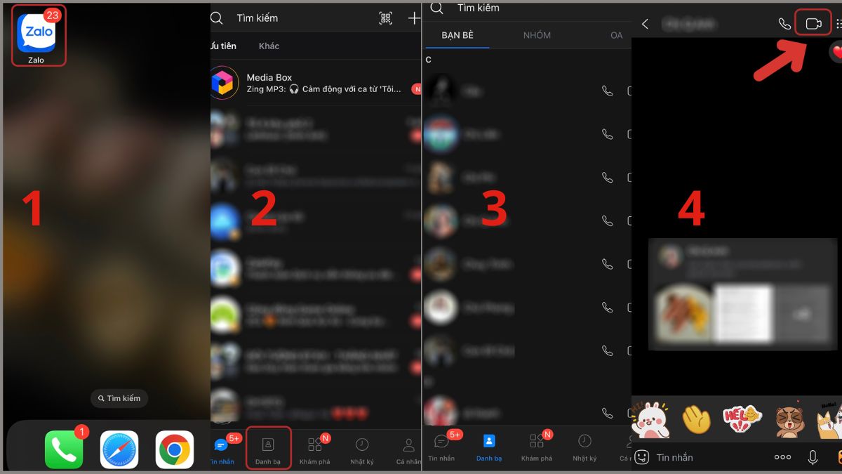 Hướng dẫn cách gọi video Zalo trên điện thoại