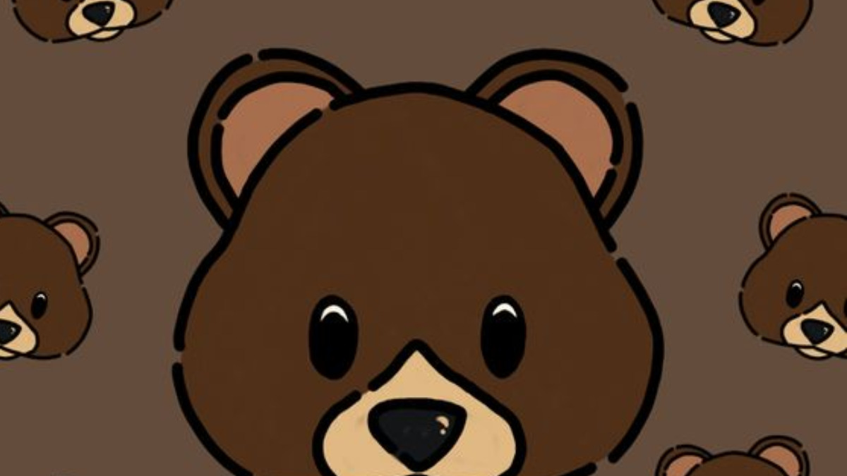 Hình nền máy tính màu nâu cute