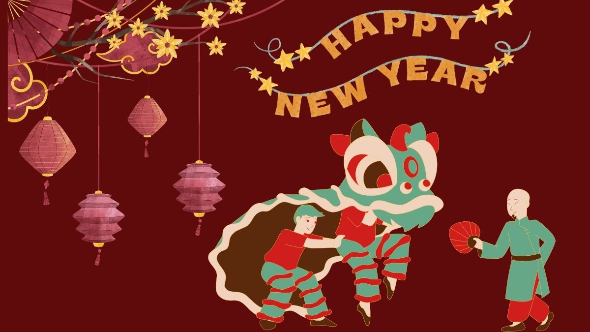 Hình nền Tết kiểu cute cho máy tính