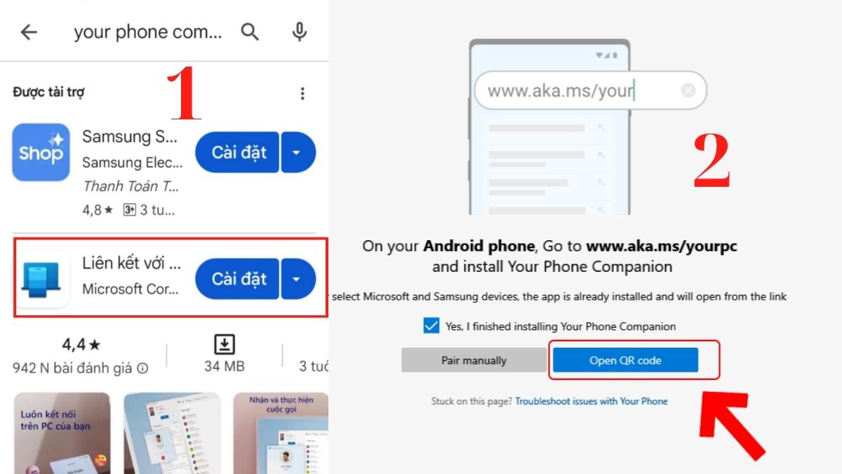 Cách kết nối Samsung với máy tính bằng tài khoản Microsoft bước 3