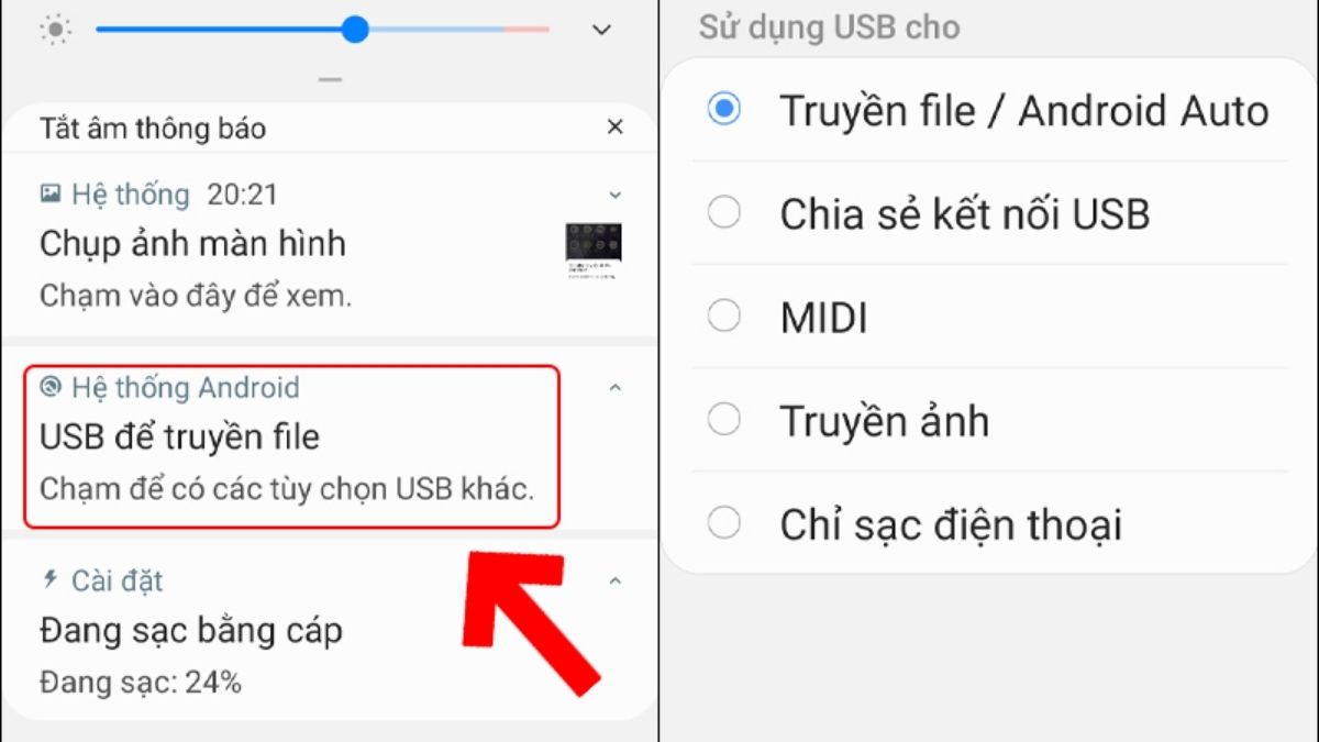 Cách kết nối điện thoại Samsung với máy tính qua USB bước 3