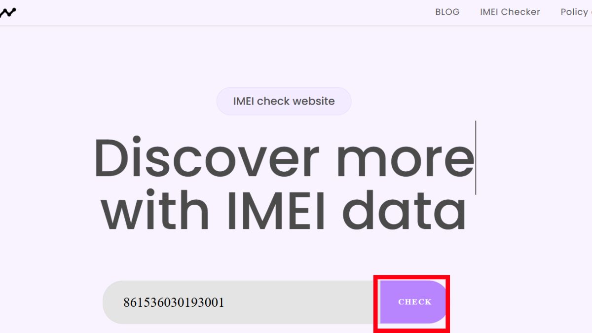 Cách kiểm tra xuất xứ qua IMEIdata.net bước 2