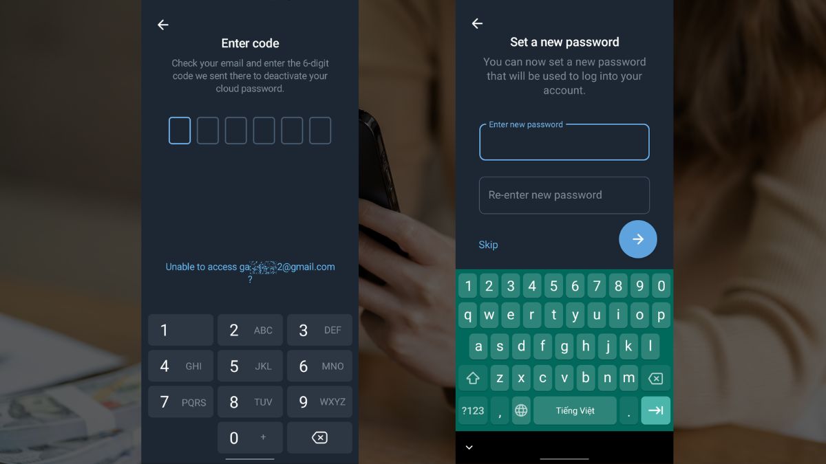 Cách lấy lại mật khẩu Telegram bằng Gmail bước 3