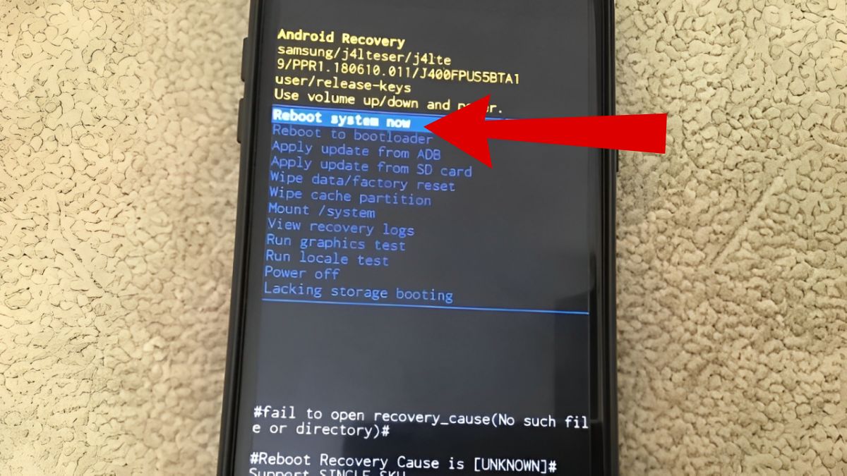Cách khôi phục cài đặt gốc khắc phục Samsung bị đen màn hình bước 3
