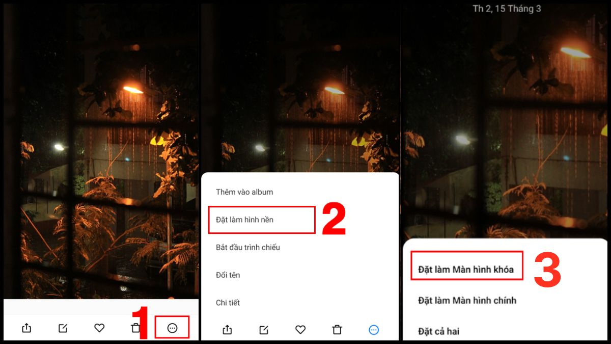 cài đặt màn hình khác để chỉnh sửa màn hình khóa android